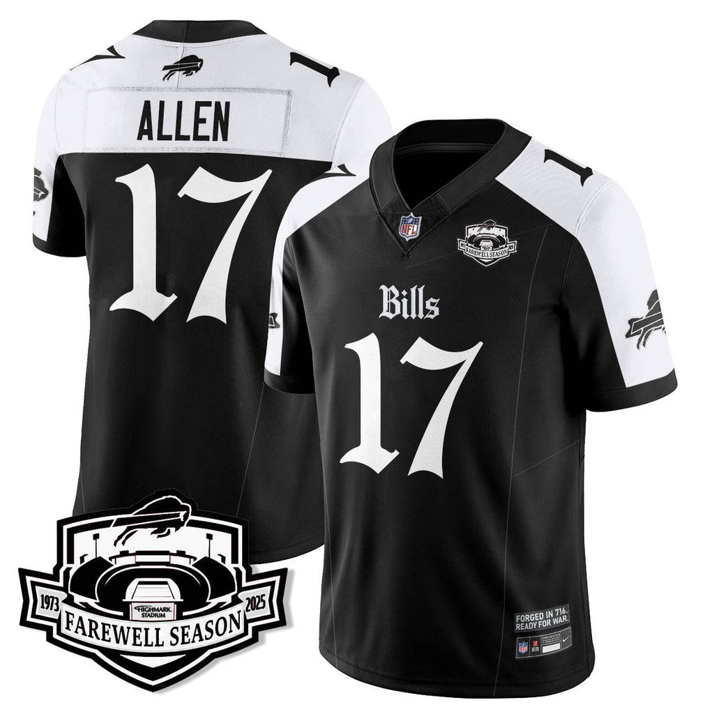 BUF Gothic Vapor Limited Jersey - Farewell Highmark Patch