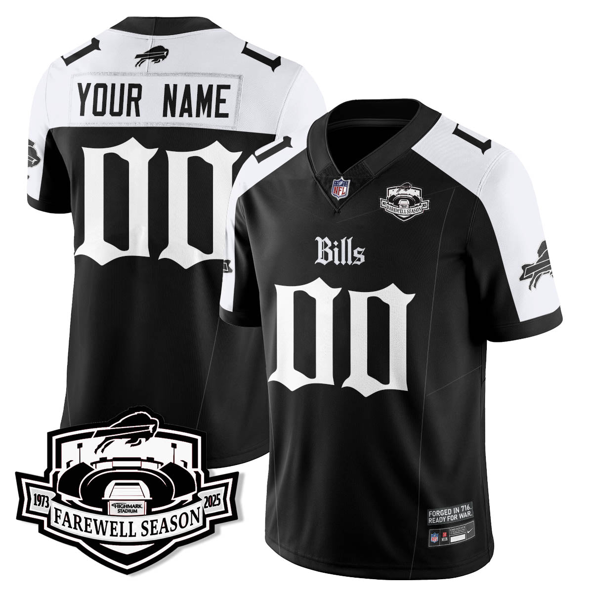 BUF Gothic Vapor Limited Jersey - Farewell Highmark Patch
