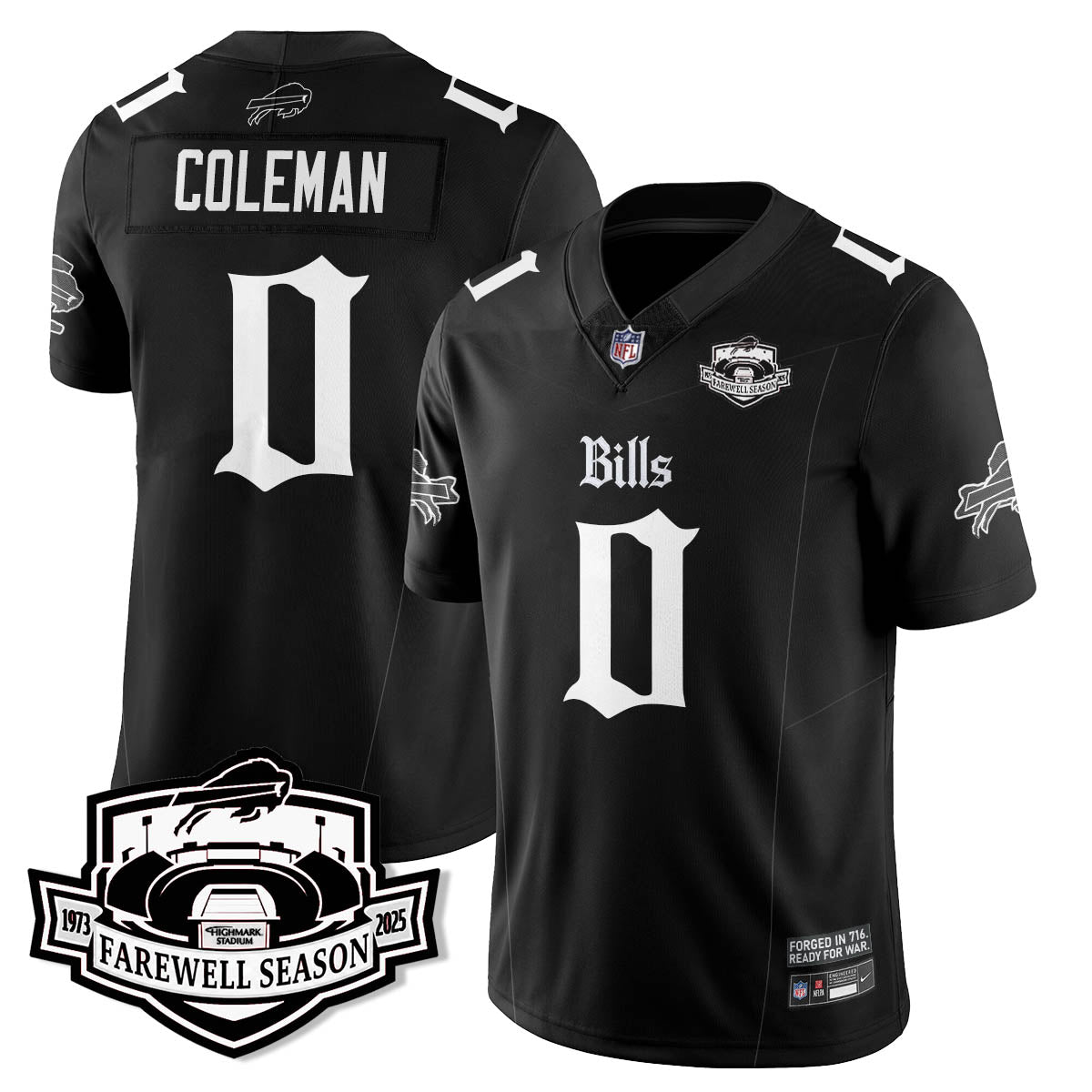 BUF Gothic Vapor Limited Jersey - Farewell Highmark Patch