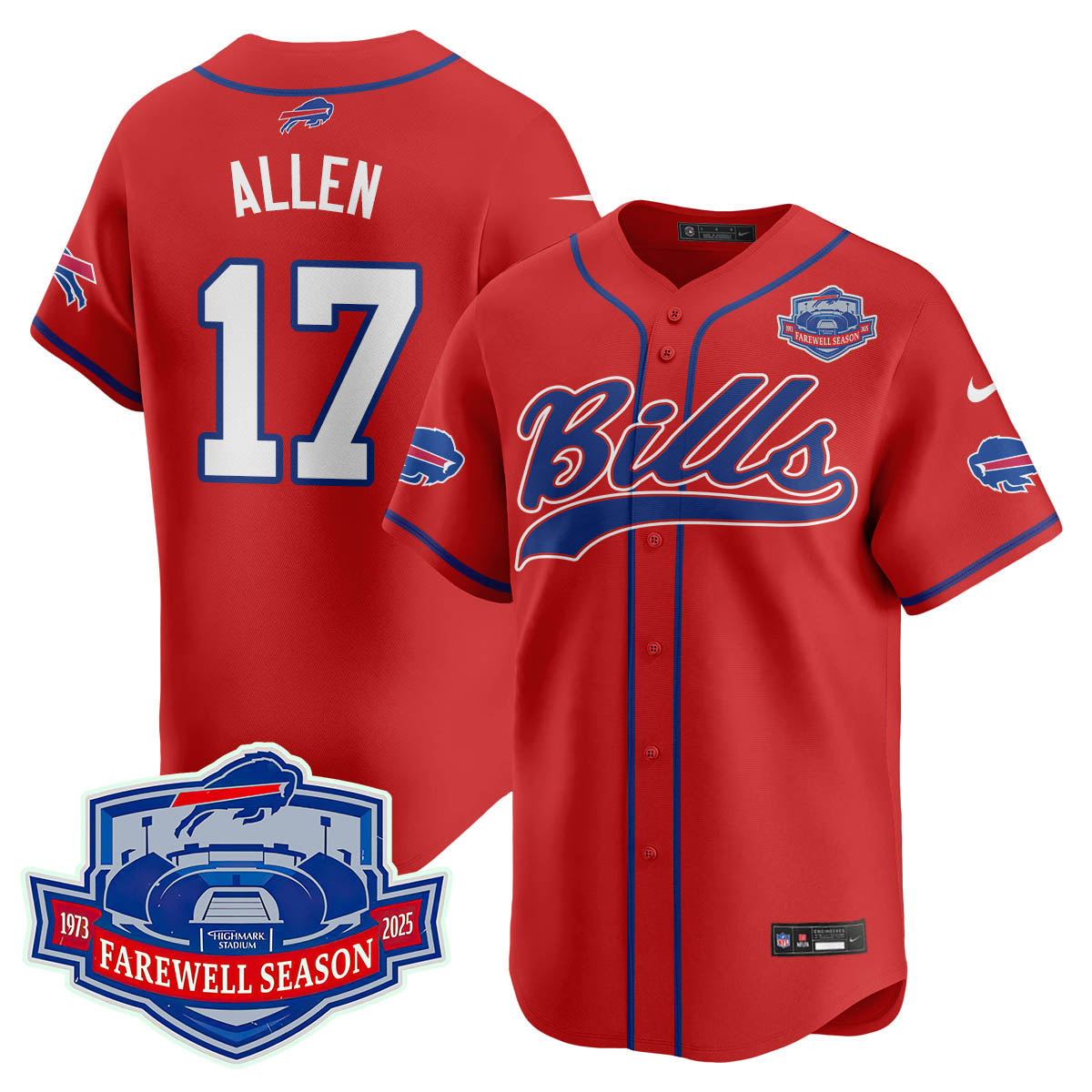 BB 2025 Baseball Jersey All Stitched - Farewell to Highmark Stadium