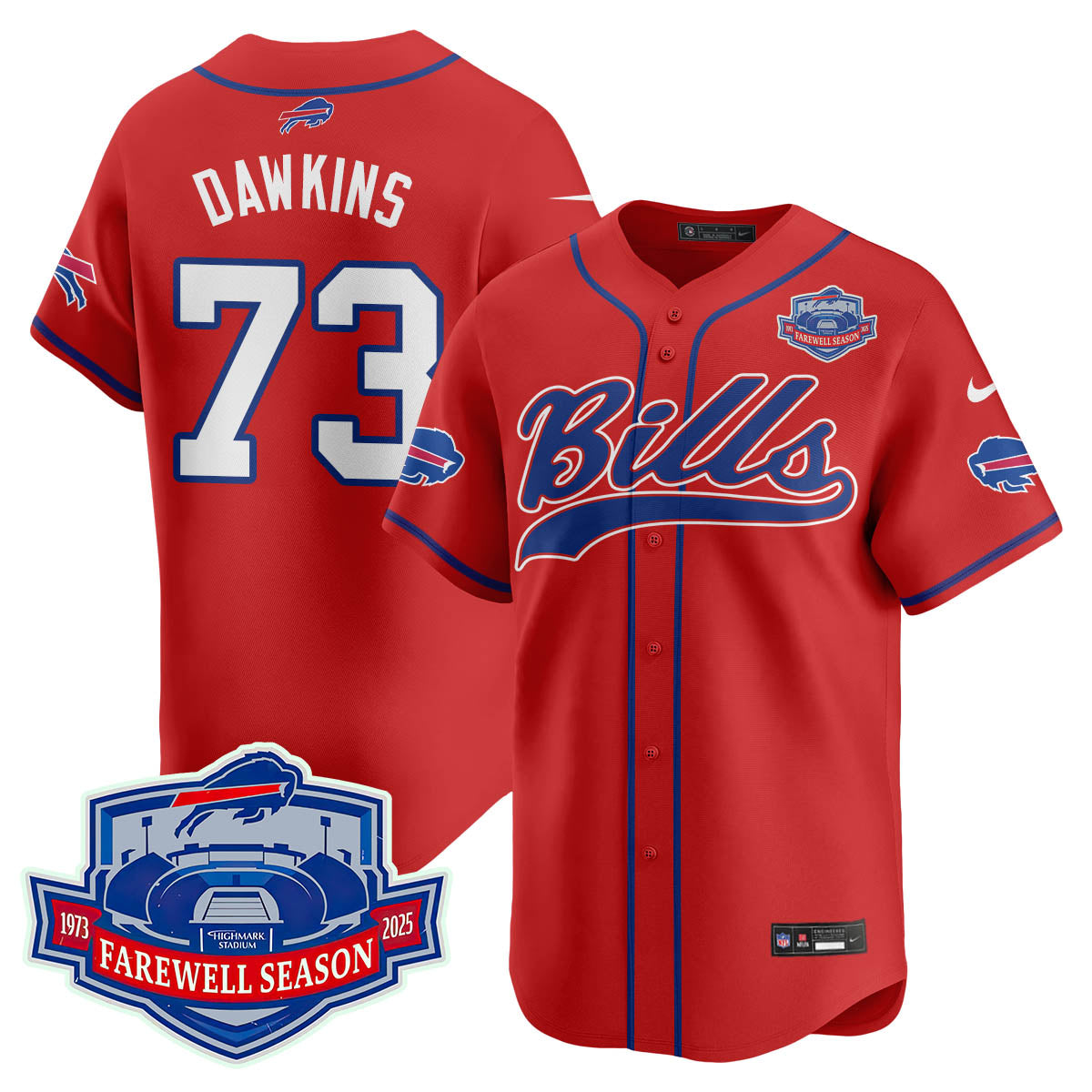 BB 2025 Baseball Jersey All Stitched - Farewell to Highmark Stadium