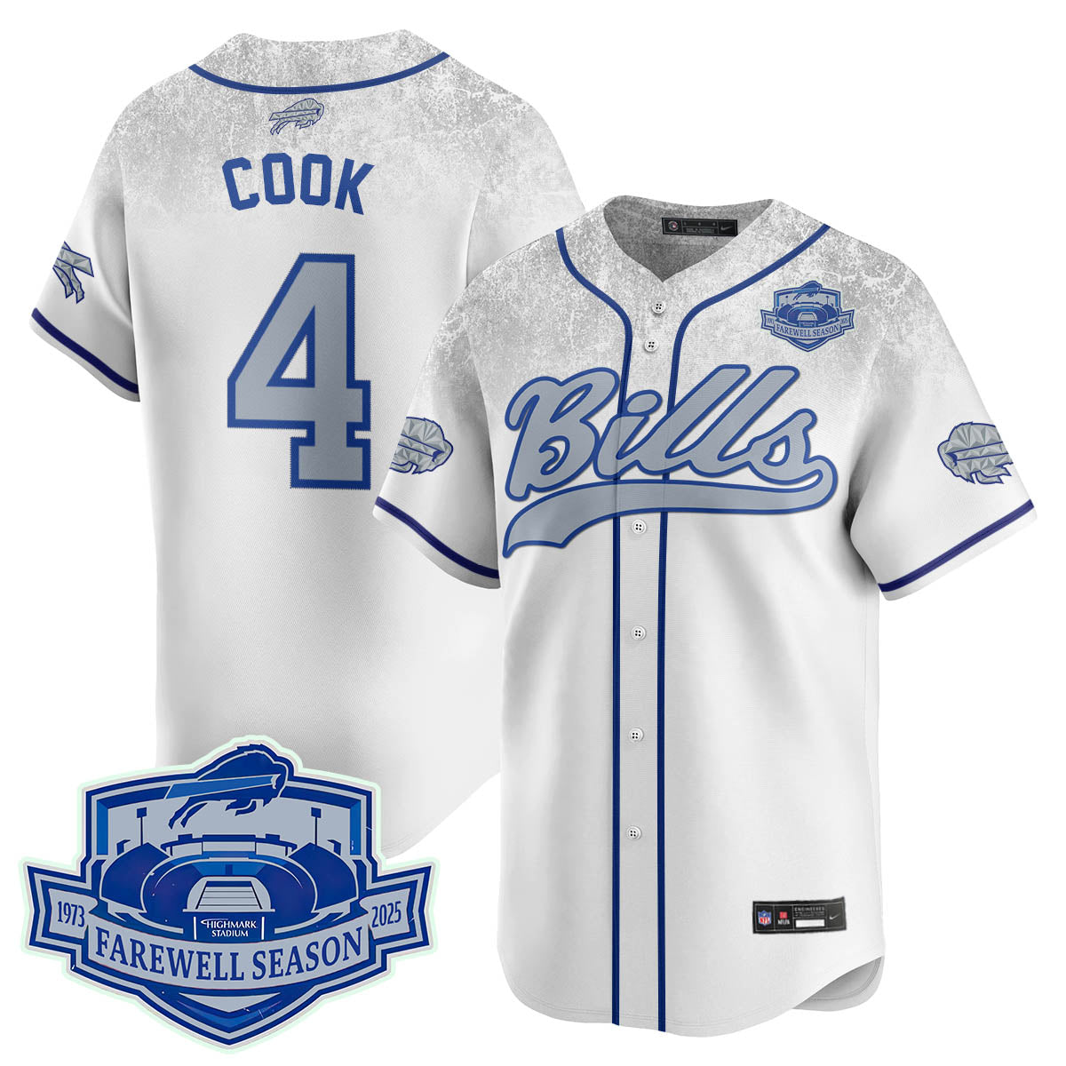 BB 2025 Baseball Jersey All Stitched - Farewell to Highmark Stadium
