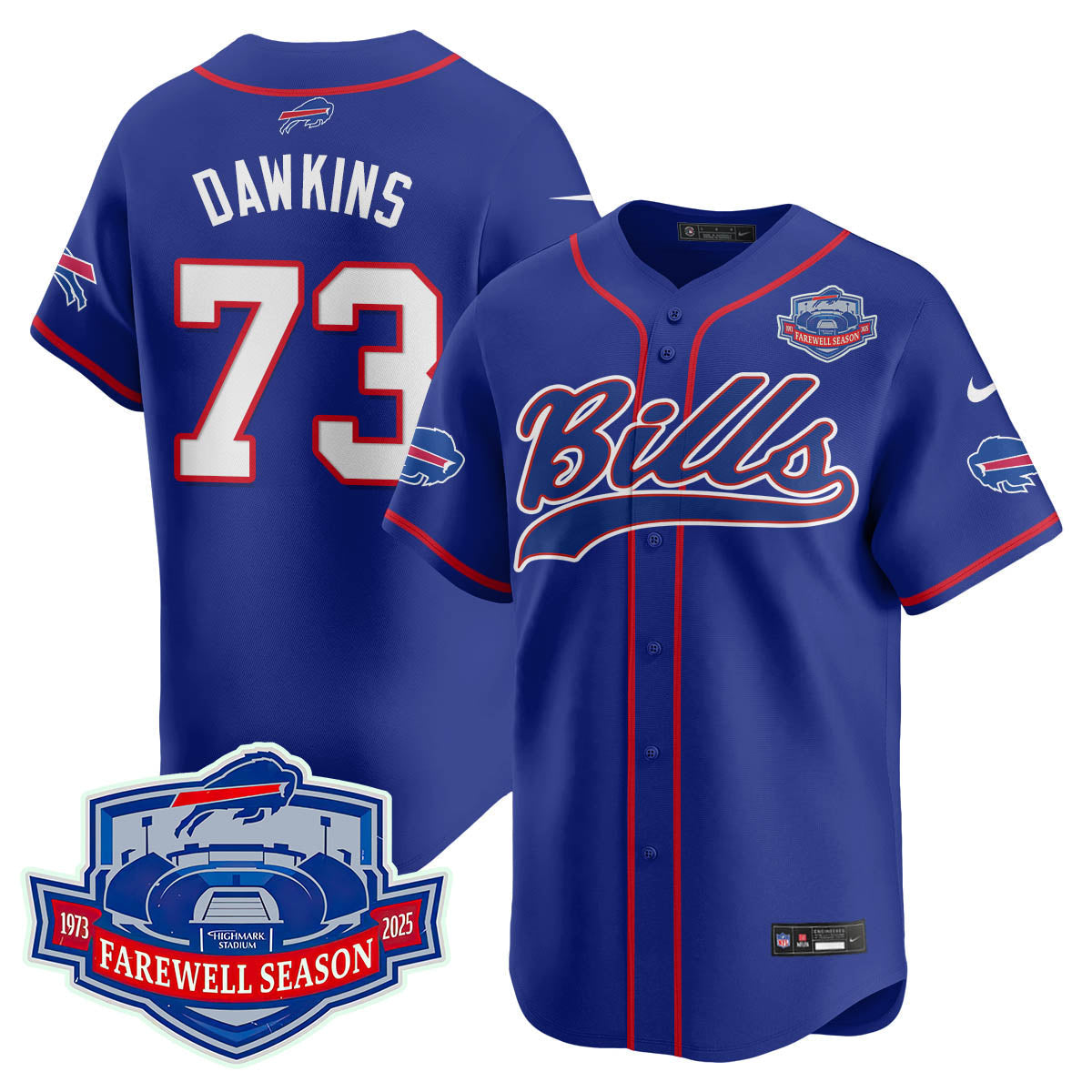 BB 2025 Baseball Jersey All Stitched - Farewell to Highmark Stadium