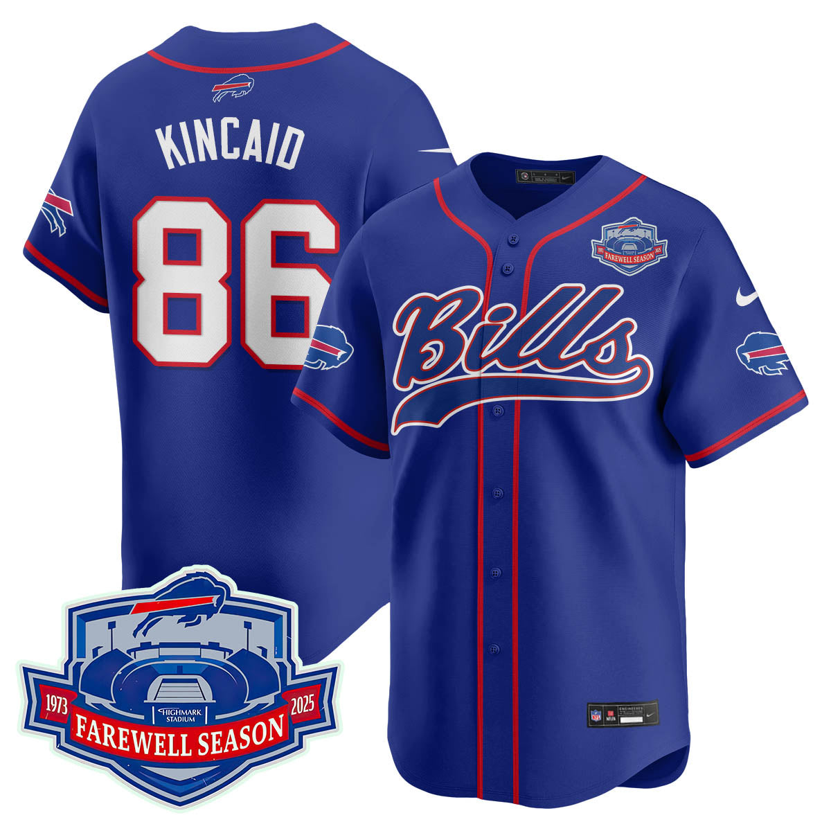 BB 2025 Baseball Jersey All Stitched - Farewell to Highmark Stadium