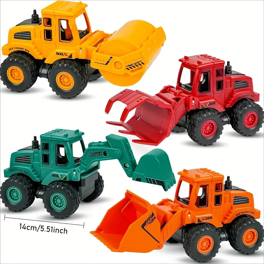 Construction Toys for 3 Years Old Boys Girls Kids, Friction Powered Construction Truck Toys Vehicles Sand Toys