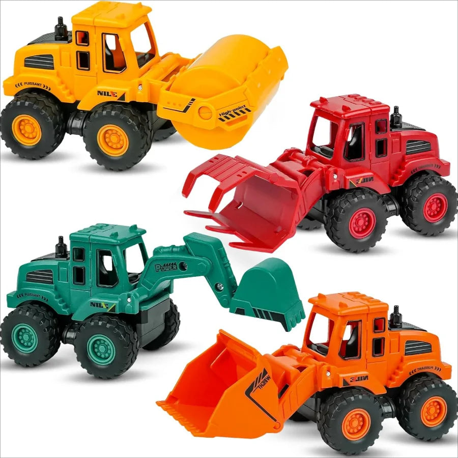 Construction Toys for 3 Years Old Boys Girls Kids, Friction Powered Construction Truck Toys Vehicles Sand Toys
