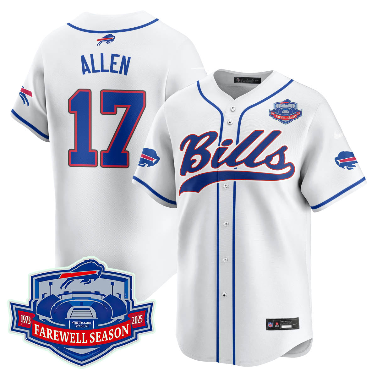 BB 2025 Baseball Jersey All Stitched - Farewell to Highmark Stadium