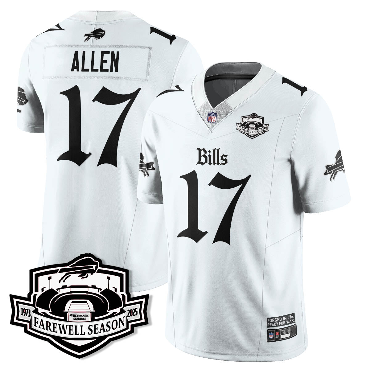 BUF Gothic Vapor Limited Jersey - Farewell Highmark Patch