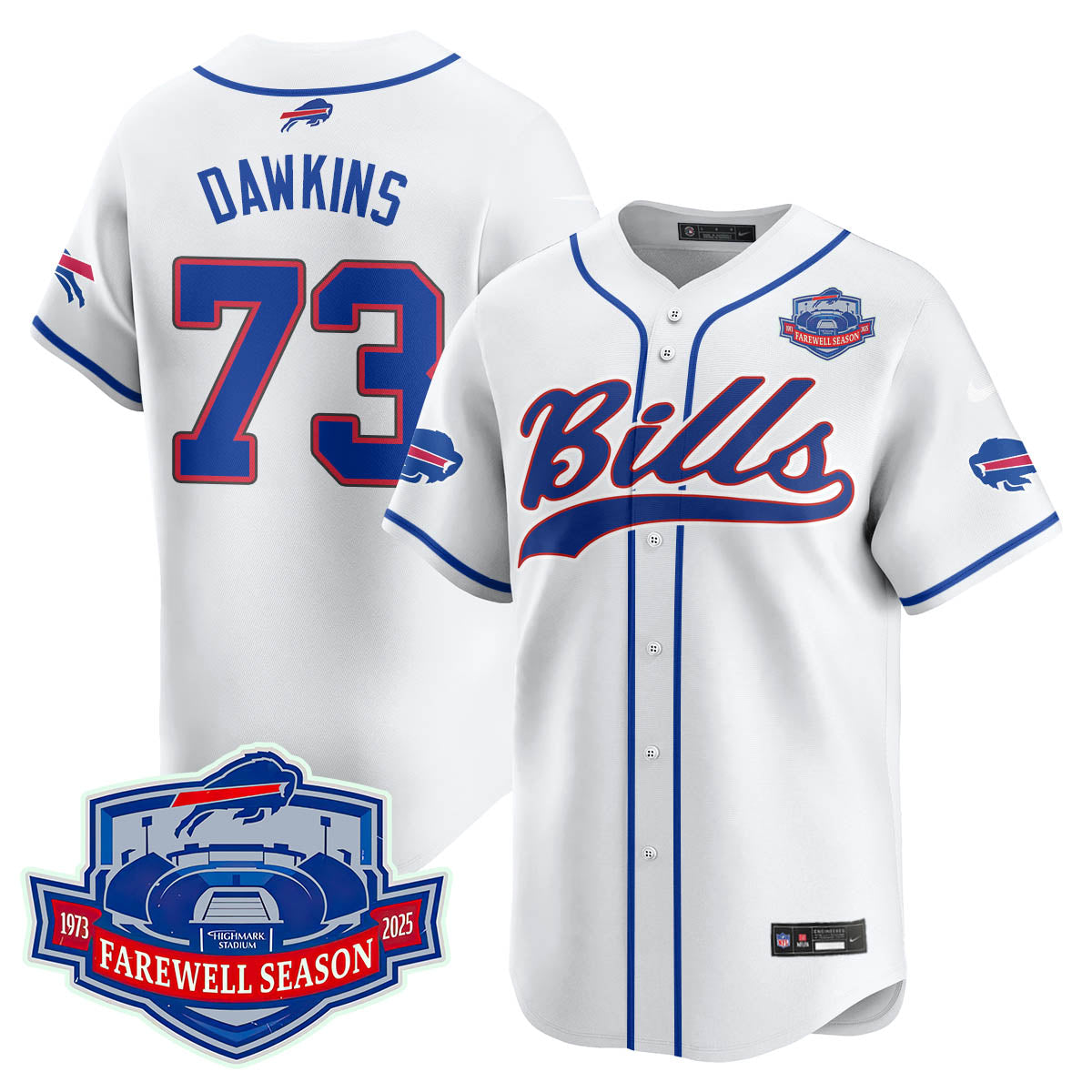 BB 2025 Baseball Jersey All Stitched - Farewell to Highmark Stadium