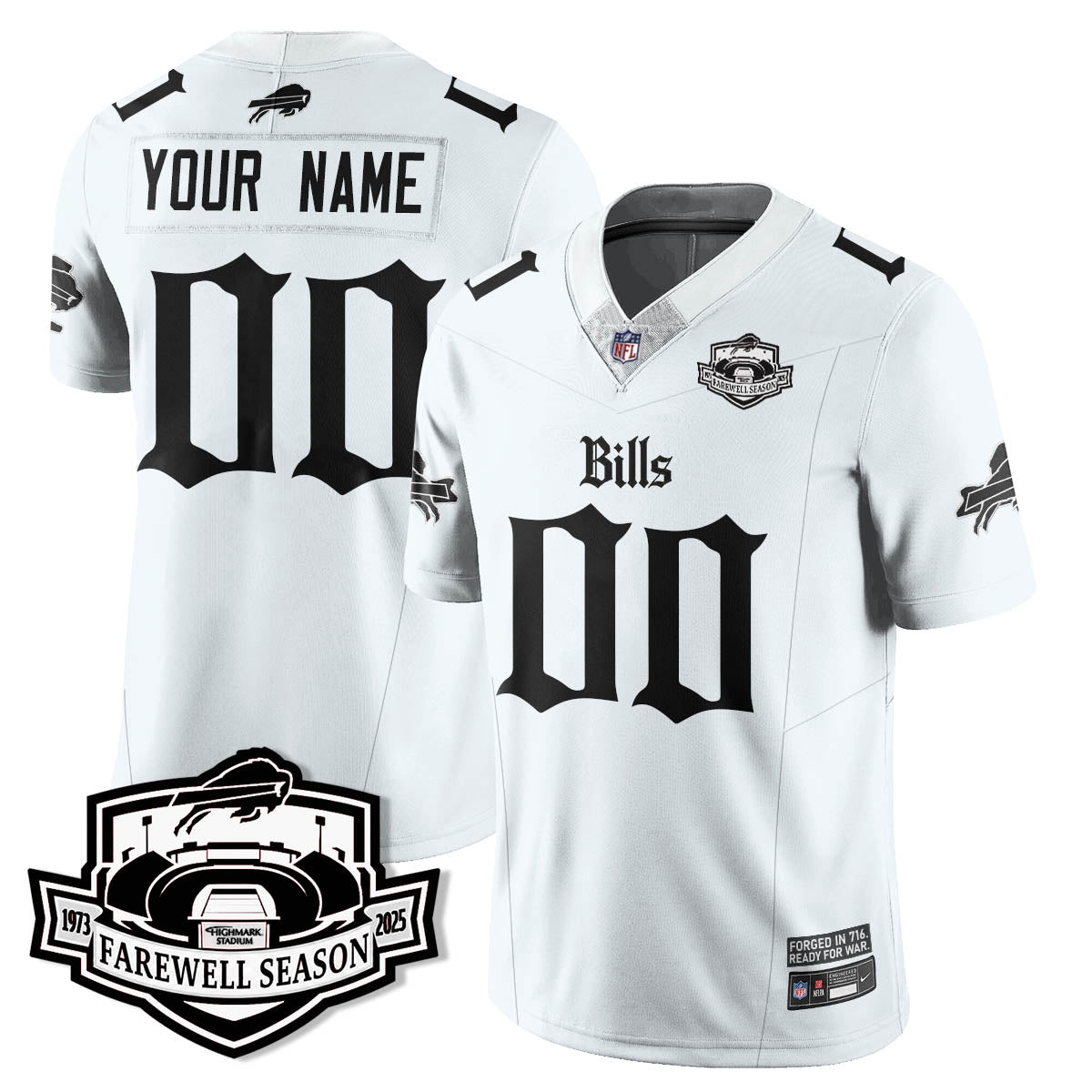 BUF Gothic Vapor Limited Jersey - Farewell Highmark Patch