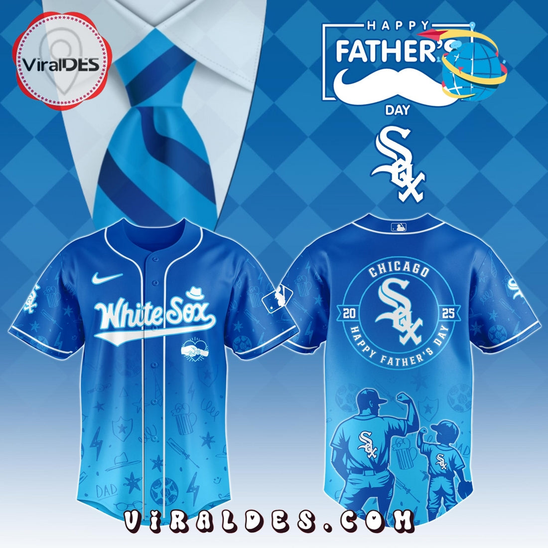 Chicago White Sox Father's Day Baseball Jersey