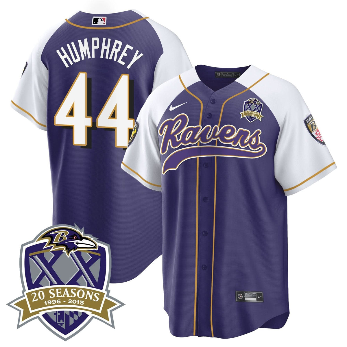 BAL 20th Season Patch Baseball Jersey - All Stitched
