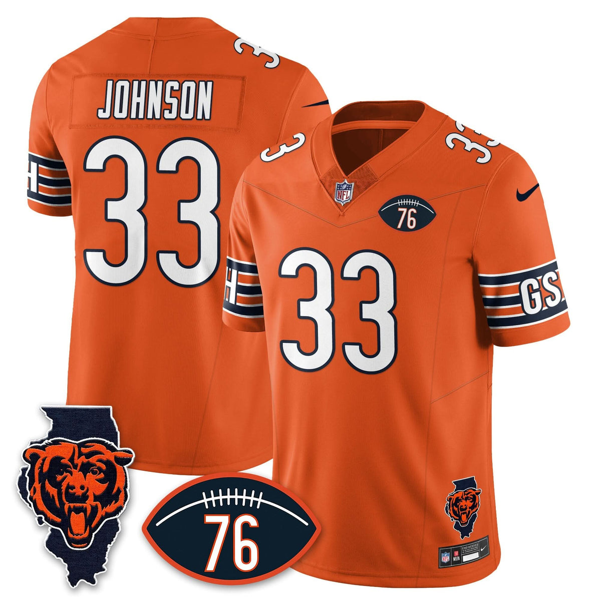 CB Honor Steve McMichael Jersey